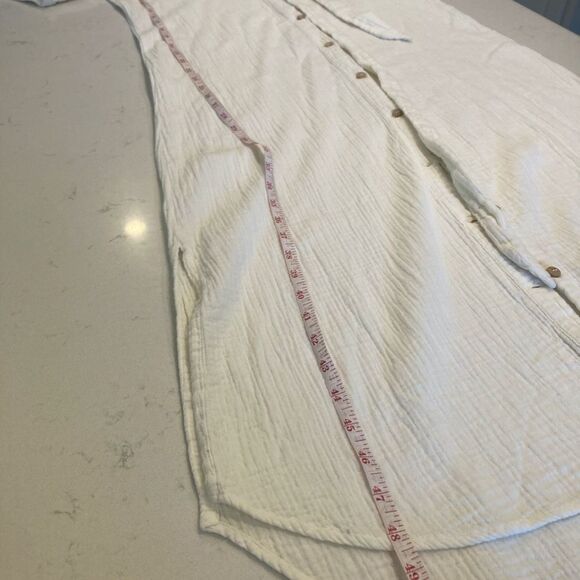 Sister Katie 100% Organic Cotton Button Front Maxi Marianne Dress Small - Picture 7 of 9